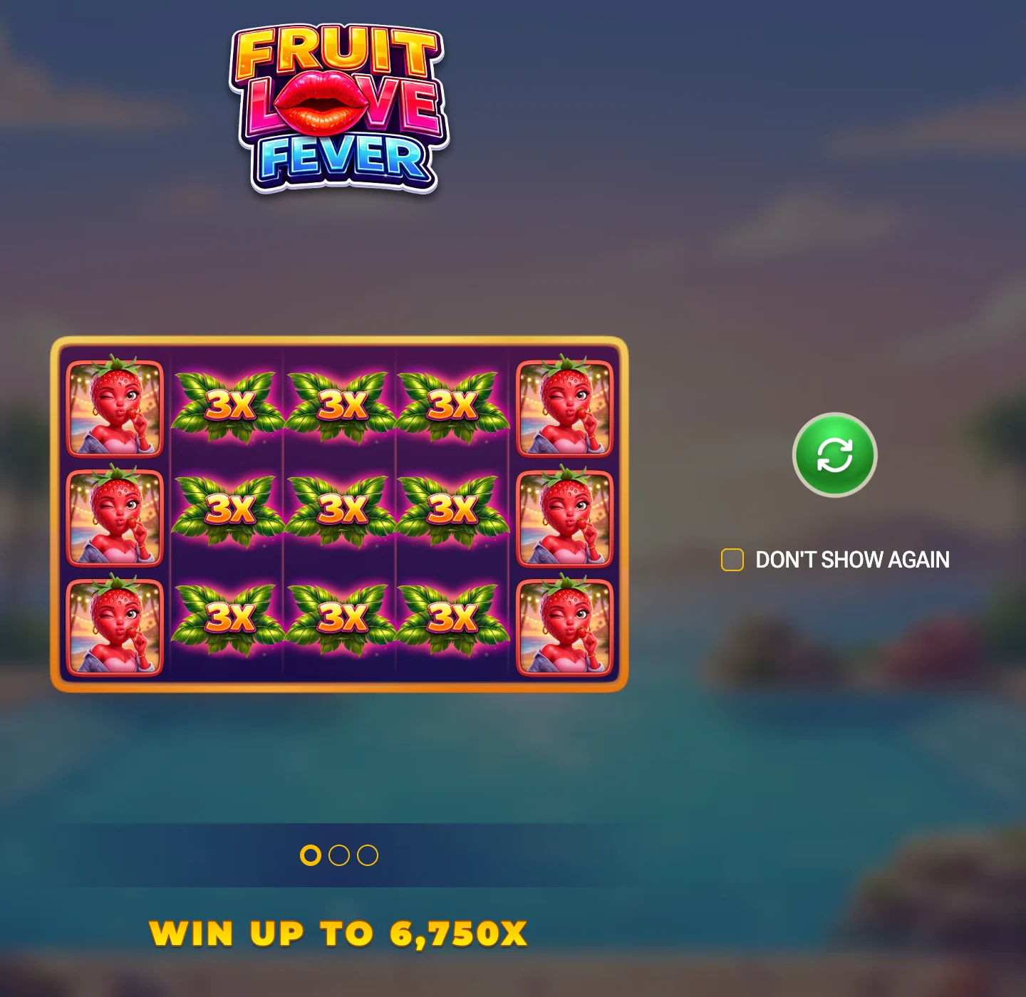 Fruit Love Fever main gameplay layout on desktop